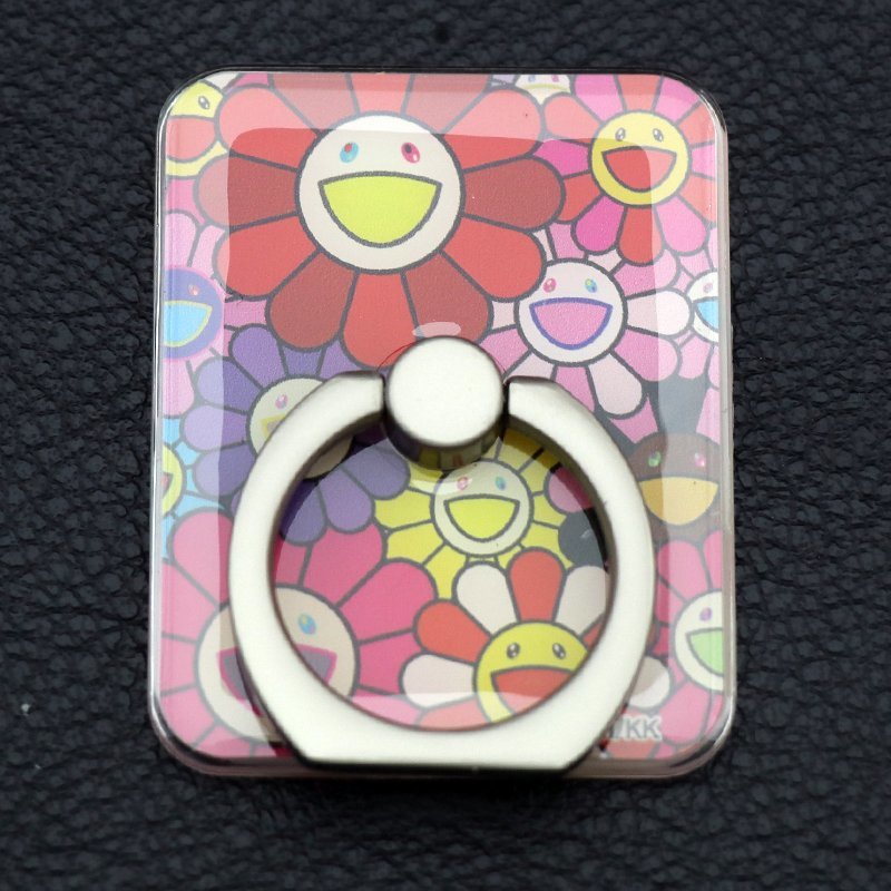 ★ 【訳有】 ★ 【中古】【未使用品】 カイカイキキ【Kaikai Kiki】 Tonari no Zingaro/Flower Smartphone Ring/RED/スマホリング/村上隆_画像1