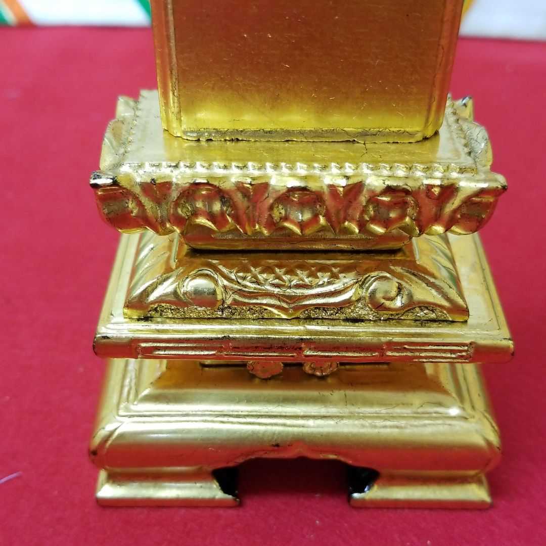 wasabi i1051 高さ17.5cm 煌びやかで艶やかな逸品位牌千倉座純三方金仏具戒名入れ無し保管品黒金お彼岸お盆依代供養| wasabi i1051 高さ17.5cm 煌びやかで艶やかな逸品位牌千倉座純三方金仏具戒名入れ無し保管品黒金お彼岸お盆依代供養|
