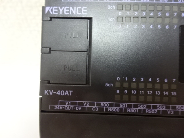 中古 KEYENCE 表示機能内蔵超小型PLC KV-40AT カバーが欠品_画像5