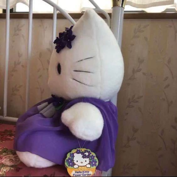 キティちゃん ぬいぐるみ フラワーガーデン スミレ LLサイズ キティちゃん ぬいぐるみ フラワーガーデン スミレ LLサイズ