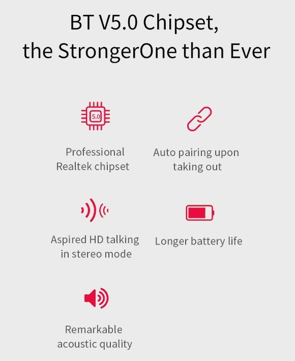☆最安値 QCY ワイヤレスイヤホン Bluetooth 5.0 ヘッドセット 自動ペアリング Hi-Fi 高音質 収納ケース 小型 軽量 iPhone Android _画像6
