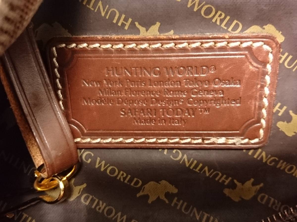 HUNTING WORLD ハンティングワールド ショルダーバッグ＆セカンドバッグ 2点セット/クラッチ/ハンド/斜め掛け/本革レザー/LYJ14_画像10