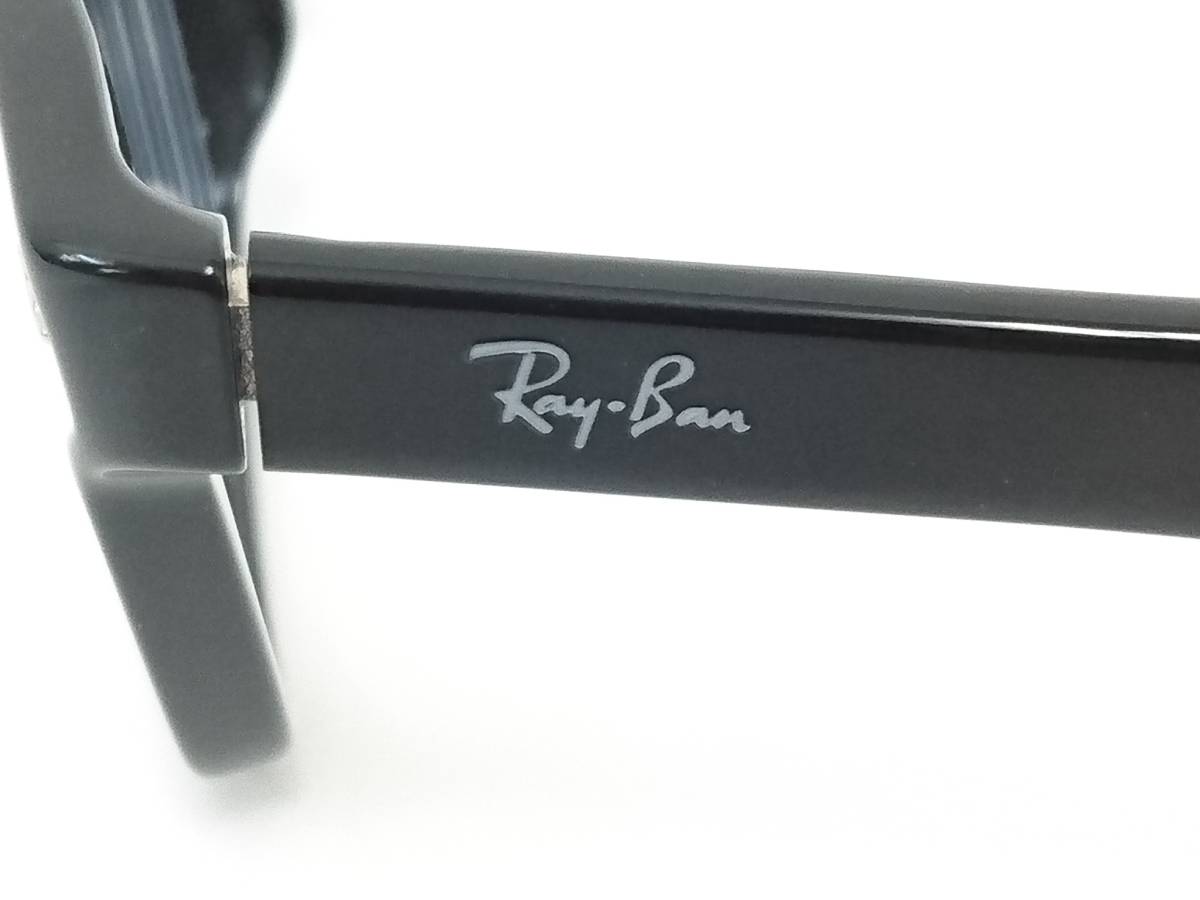 【美品】Ray-Ban レイバン メガネフレーム RB-5017A 2000/度数有り/アイウェア/眼鏡/めがね/ブラックフレーム/降谷建志着用モデル/LYJ19_画像4