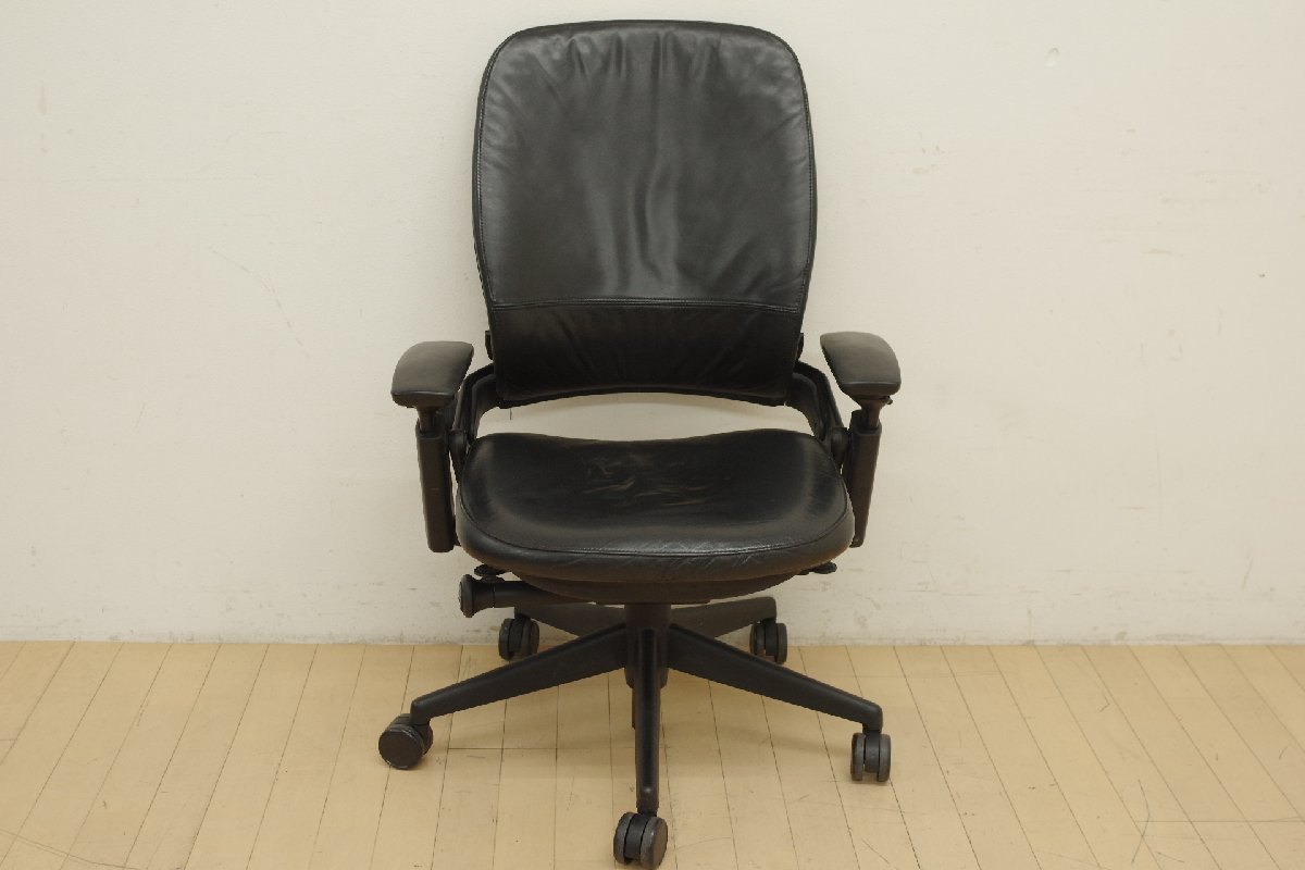 steelcase/スチールケース Leap/リープ 総本革 エグゼクティブ デスク