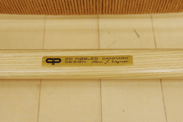 美品 デンマーク製 ハンス ウェグナー PP Mbler モブラー PP112 イージーチェア アッシュ材 ペーパーコード デザイナーズ 椅子 イス 北欧_画像10