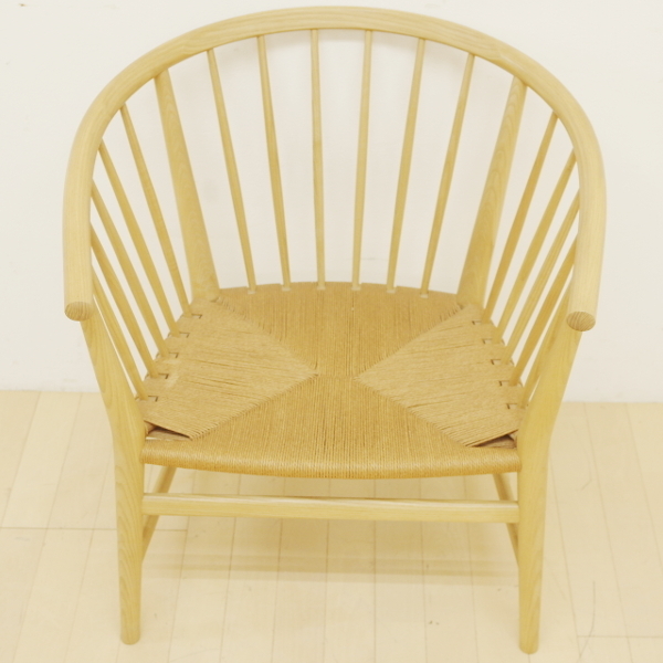 美品 デンマーク製 ハンス ウェグナー PP Mbler モブラー PP112 イージーチェア アッシュ材 ペーパーコード デザイナーズ 椅子 イス 北欧_画像3