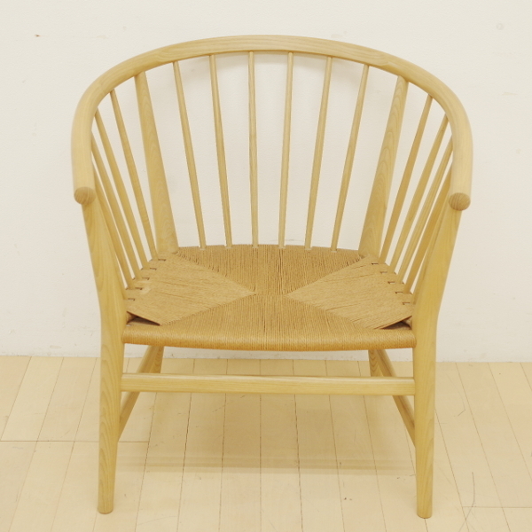 美品 デンマーク製 ハンス ウェグナー PP Mbler モブラー PP112 イージーチェア アッシュ材 ペーパーコード デザイナーズ 椅子 イス 北欧_画像2