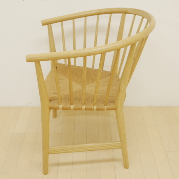 美品 デンマーク製 ハンス ウェグナー PP Mbler モブラー PP112 イージーチェア アッシュ材 ペーパーコード デザイナーズ 椅子 イス 北欧_画像5