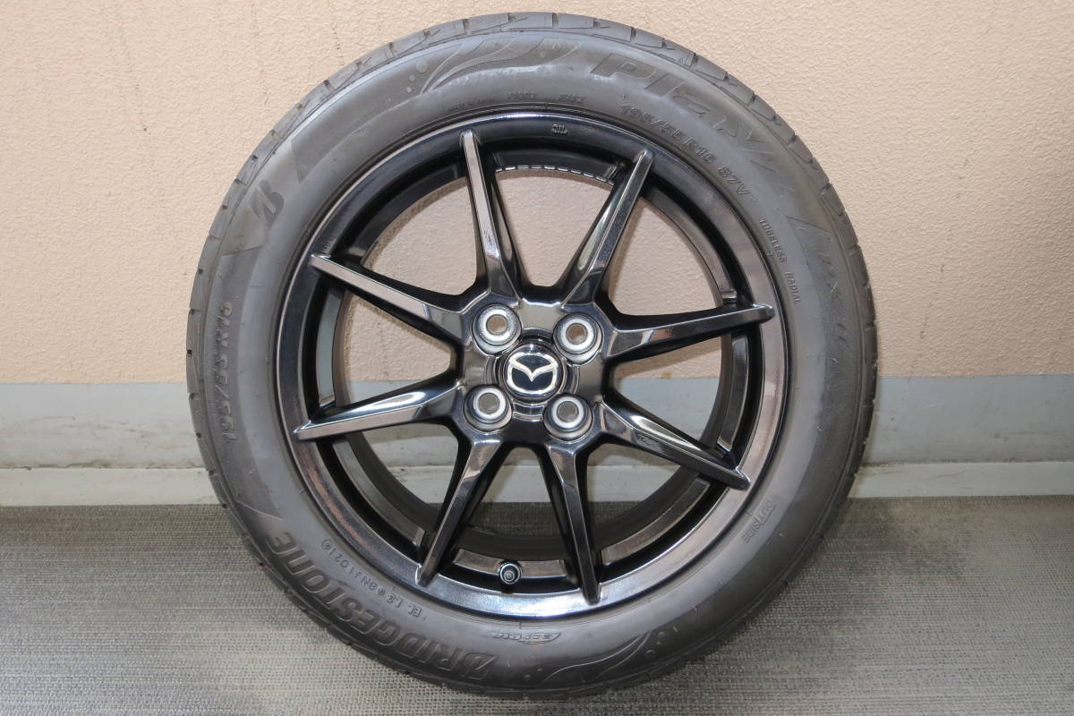 NDロードスター純正ホイール(黒)+Playz PXⅡ 195/55R16 4本 NDロードスター純正ホイール(黒)+Playz PXⅡ 195/55R16 4本