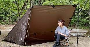競売 DD タープ 3×3 DD Hammocks DDタープ コヨーテブラウン テント