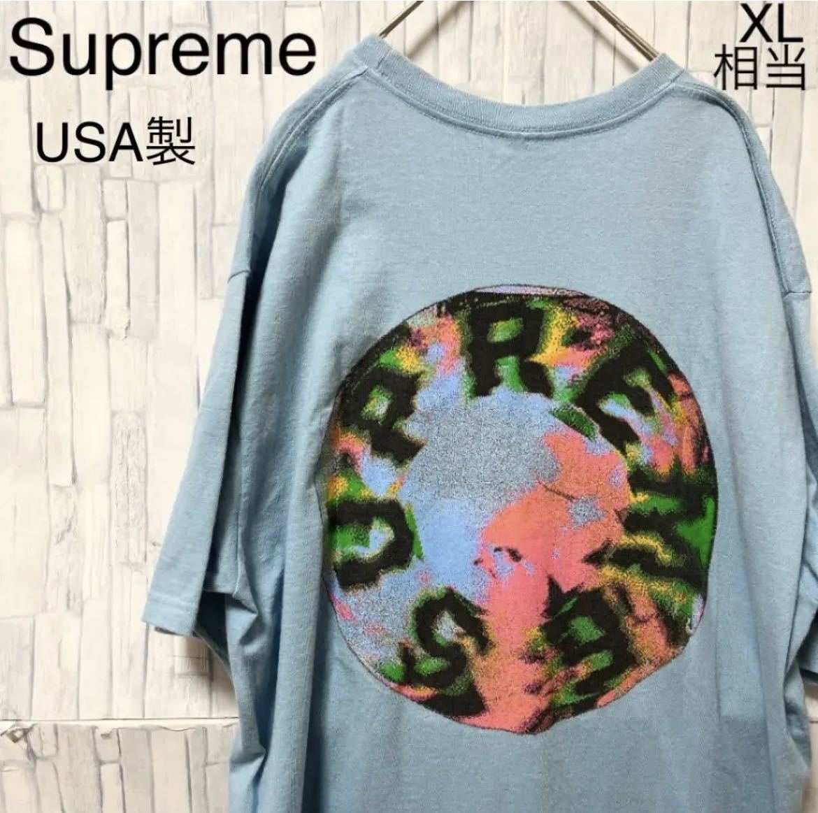 イテム 大人気 USA製 シュプリーム マーブルTシャツ ブラック L