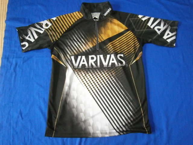 VARIVAS バリバス アユ ドライ ジップシャツ(半袖) VAZS-22 ゴールド
