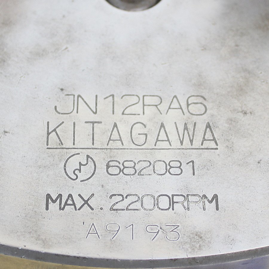 KITAGAWA/北川 300mm 三爪スクロールチャック JN12RA6 KITAGAWA/北川 300mm 三爪スクロールチャック JN12RA6