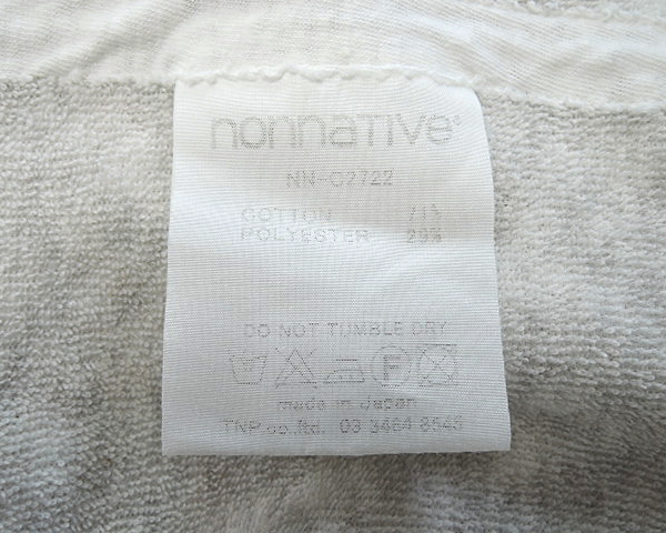 0【nonnative DWELLER HOODED PULLOVER NS LOOSE-FIT C/P SWEAT NN-C2722 WHITE ノンネイティブ ノースリーブ パーカー スウェット】_画像6