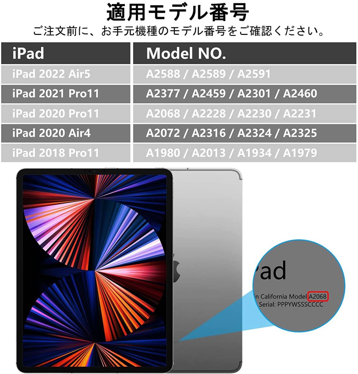 iPad Pro11 2021＆2020＆2018 iPad Air4/5 10.9インチ通用 Bluetooth キーボード付き iPadカバー ケース Apple Pencil収納充電対応　/３_画像2