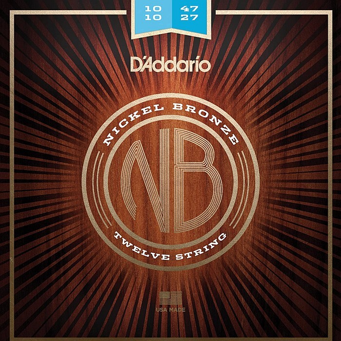 12弦用 D'Addario NB1047-12 Light Nickel Bronze 013-056 ダダリオ アコギ弦