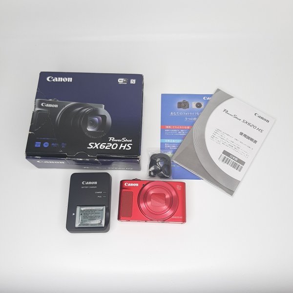 ファッションの Canon コンパクトデジタルカメラ PowerShot SX620 HS レッド 光学25倍ズーム Wi-Fi対応  PSSX620HSRE