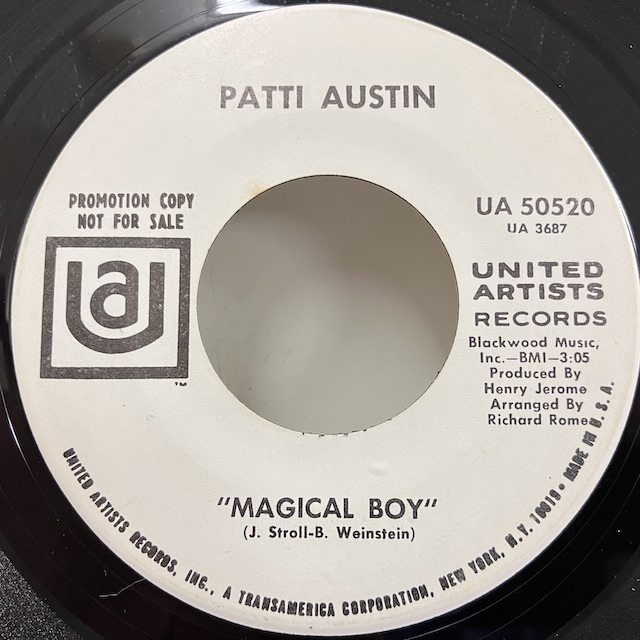 ★即決 Patti Austin / Magical Boy 45/7 米オリジナル45/7 プロモ cw- the Family Tree_画像1