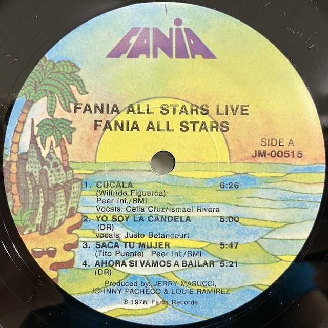 ★即決 Fania All Stars / Live jm00515 br10059 米オリジナル、片Sterling刻印 ファニア・オールスターズ サルサ_画像2