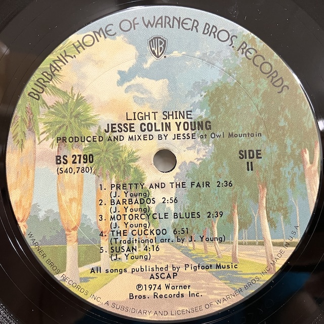 ★即決 Jesse Colin Young / Light Shine bs2790 r12003 米オリジナル、マト1-X/1 サバービア フリーソウル The Cuckoo 収録 _画像3