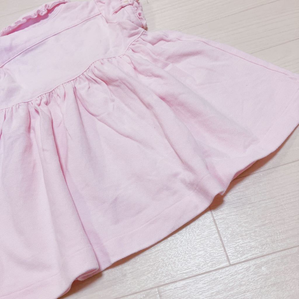  Ralph Lauren short sleeves One-piece pink One-piece girl Kids size 80 pink cotton 100% frill 