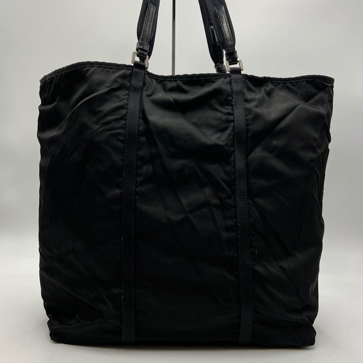 1円 □極美品□ PRADA プラダ テスートナイロン ハンドバッグ トート