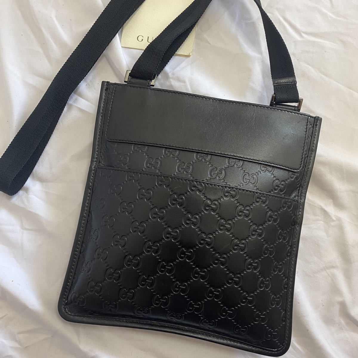 極美品】GUCCI グッチ GG 最高級シマ ショルダーバッグ 斜め掛け