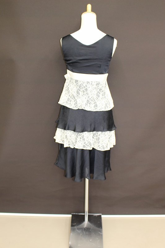  first come, first served! free shipping *4000 jpy uniformity sale * used * party dress *M930-8* black * size display 9 number 