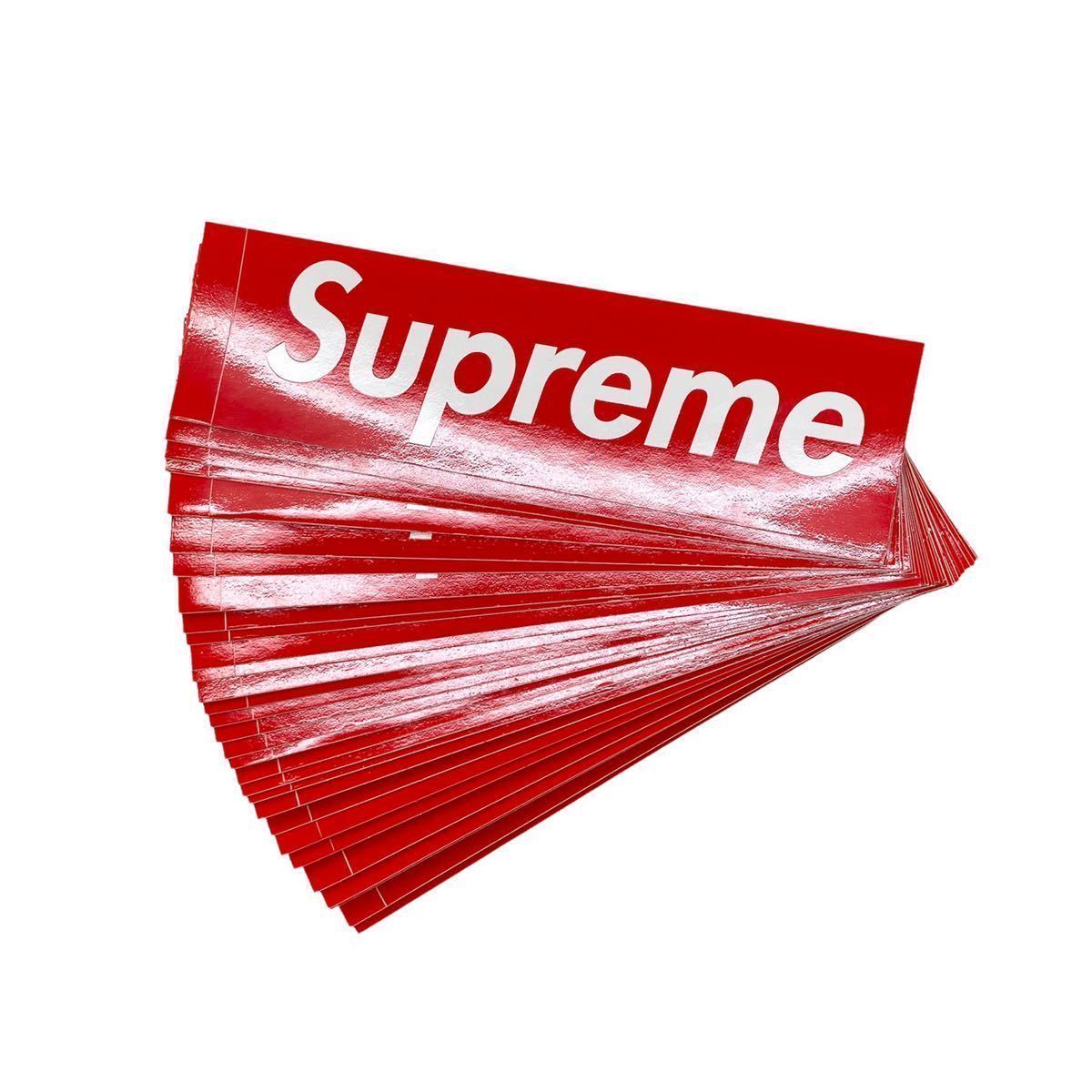 大勧め supreme ボックスロゴステッカー 赤 1枚 シュプリーム boxlogo