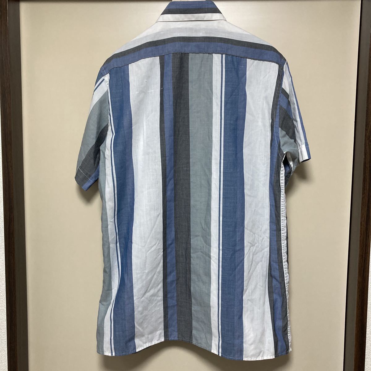 ピエール・カルダン Pierre Cardin 半袖シャツ オープンカラーシャツ SHIRT パリ Mサイズ 22F3005の画像5