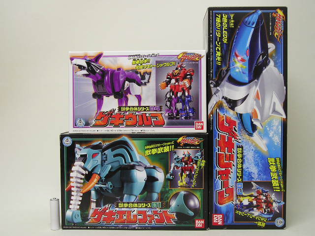 □バンダイ 獣拳戦隊ゲキレンジャー 獣拳合体シリーズ ゲキウルフ/ゲキ
