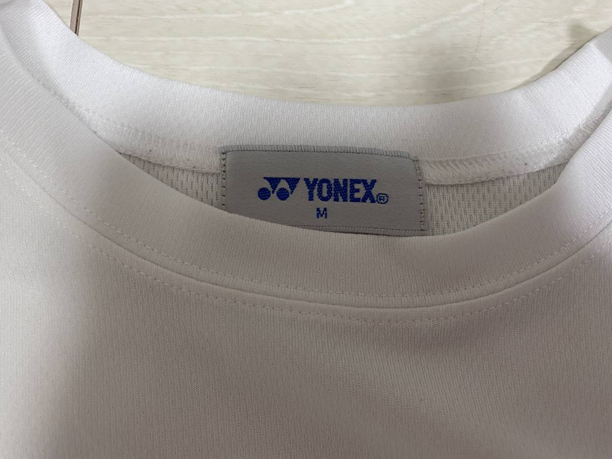 * Yonex YONEX short sleeves sport T-shirt back Logo white M size *