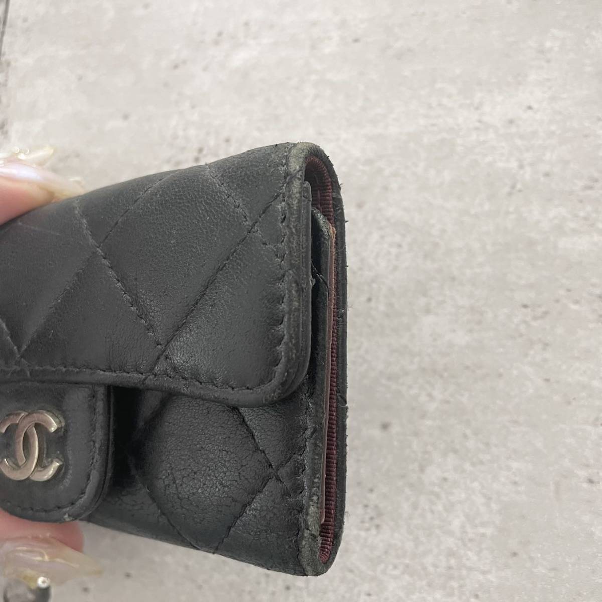 送料無料★正規品 CHANEL シャネル マトラッセ ラムスキン 6連 キーケース 黒 送料無料★正規品 CHANEL シャネル マトラッセ ラムスキン 6連 キーケース 黒