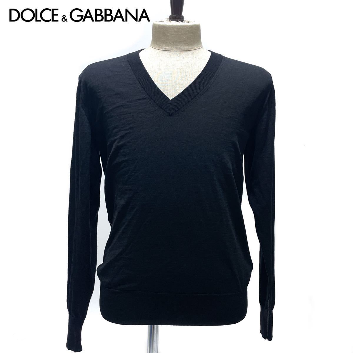 良品◇DOLCE＆GABBANA ドルチェ＆ガッバーナ◇イタリア製 Vネック 薄手