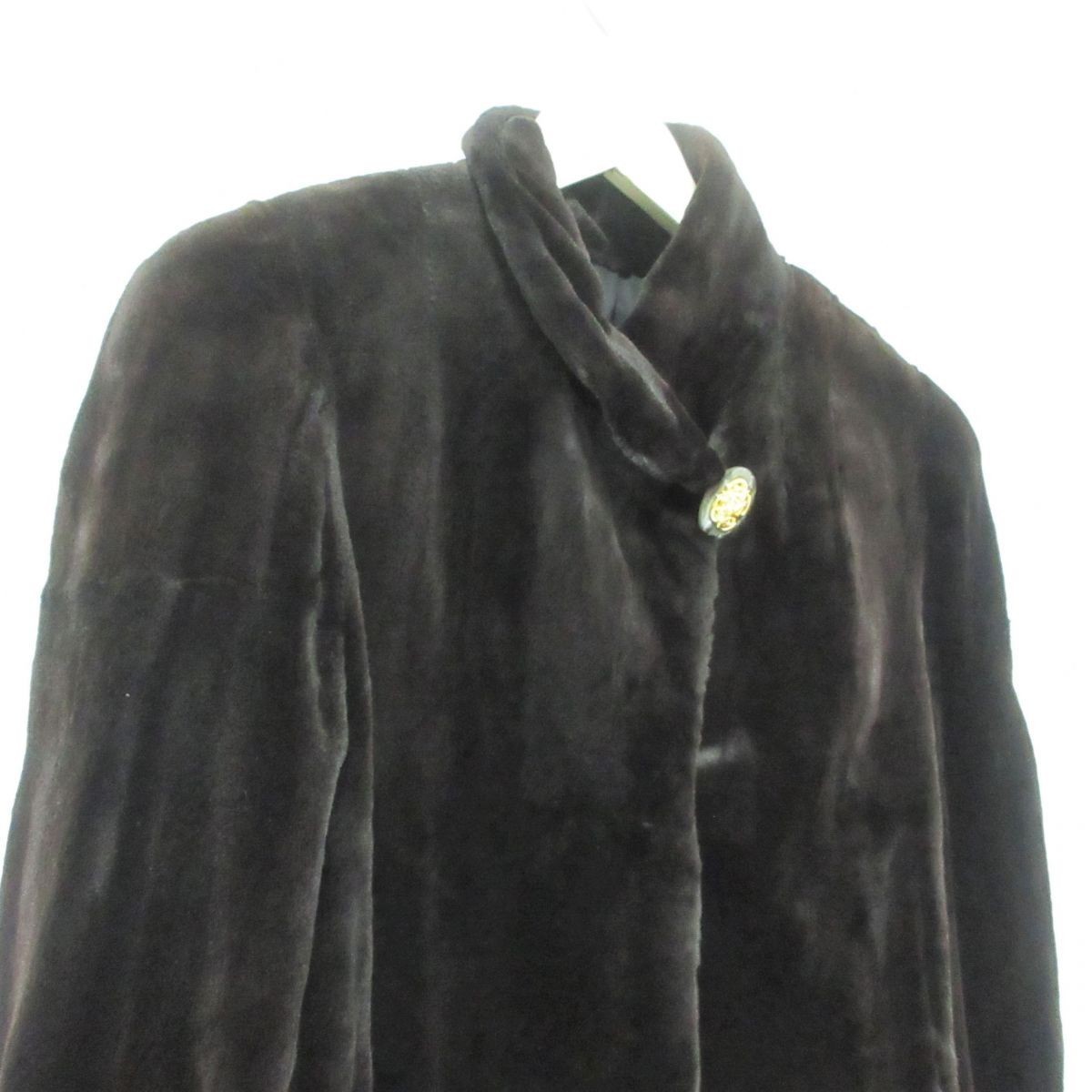 美品 SAGA MINK サガミンク シェアードミンクファー 毛皮 ハーフコート