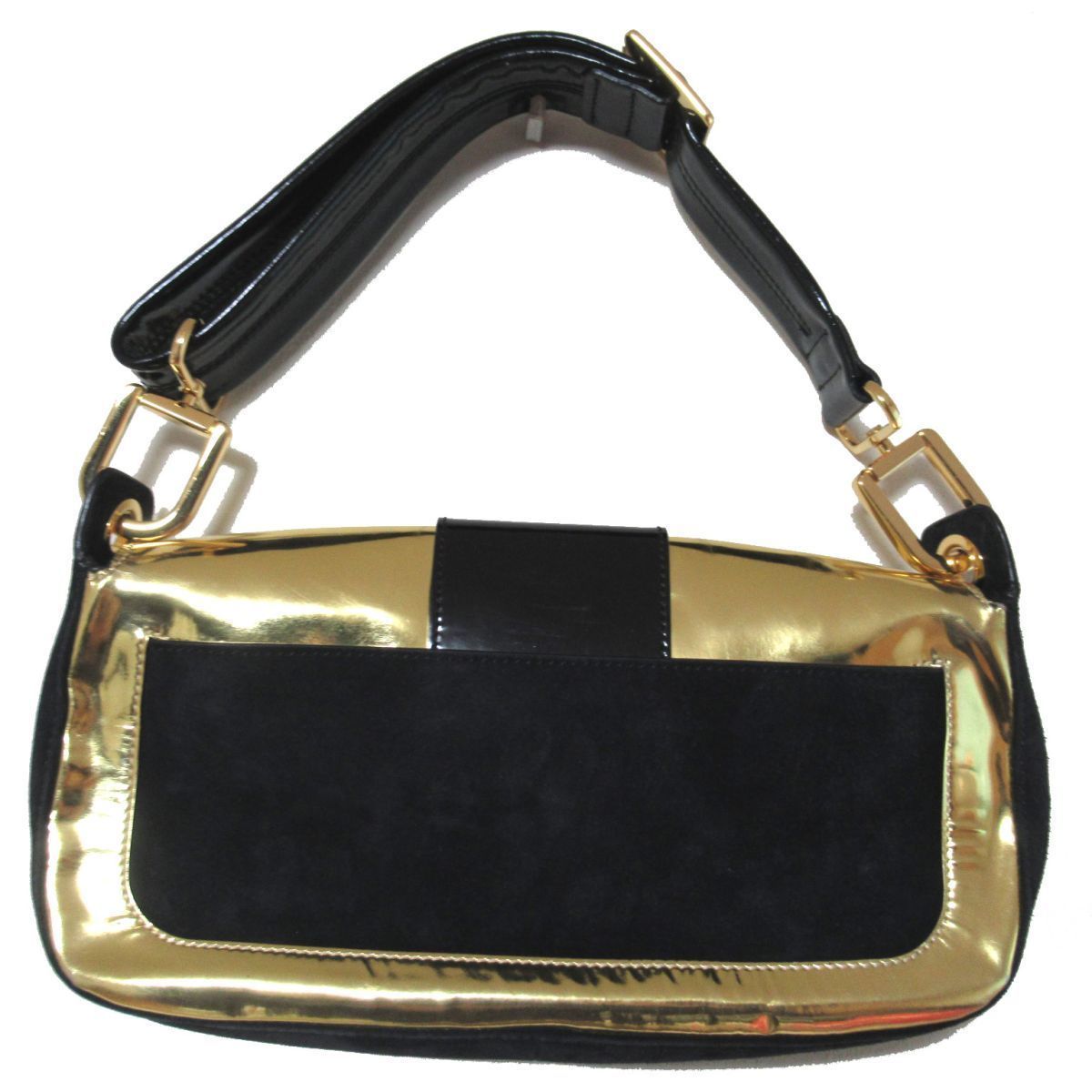 美品 Roger Vivier ロジェヴィヴィエ ハンドバッグ スエード エナメル