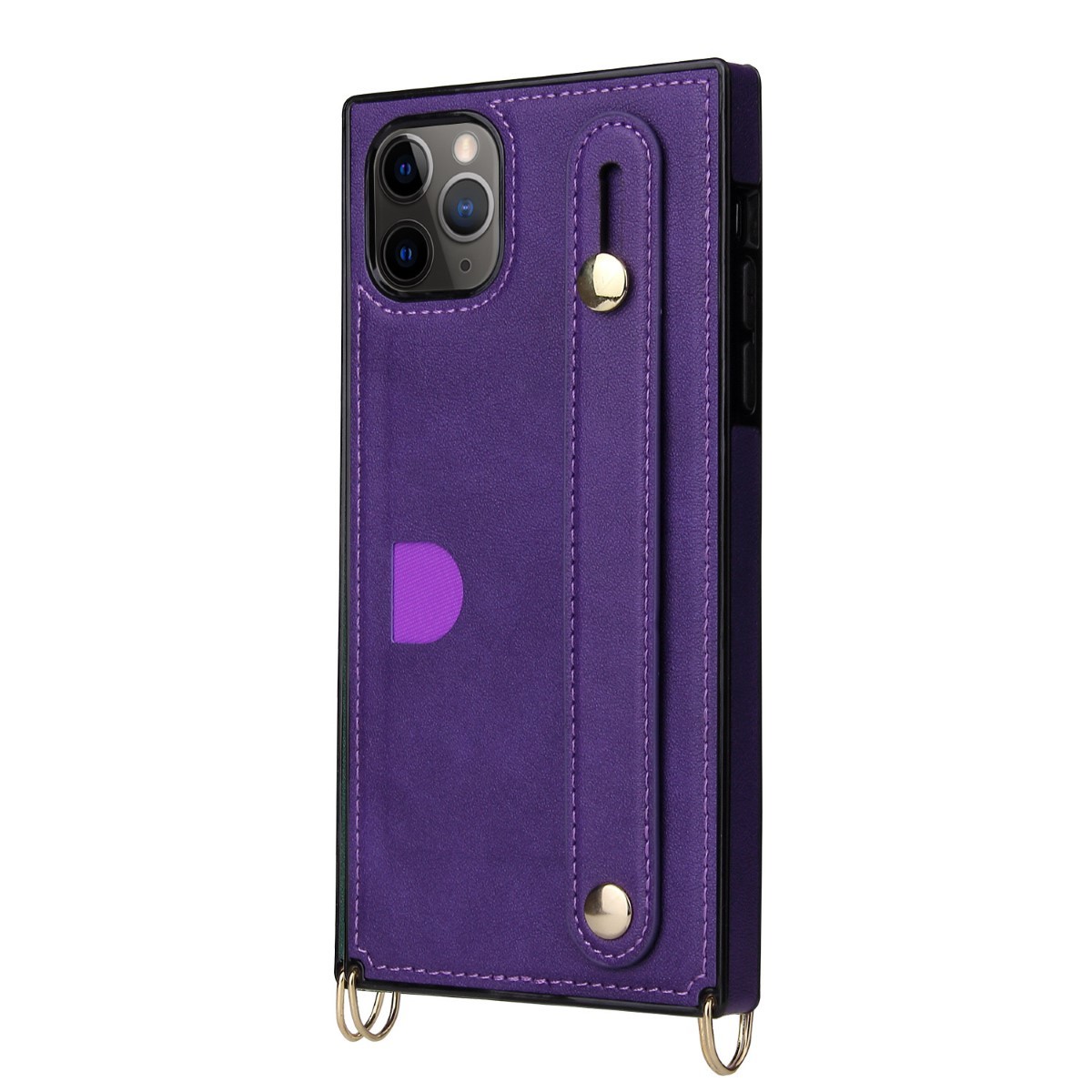 [iPhone12mini]iPhone case smartphone cover purple shoulder .. neck .. shoulder strap stylish slip prevention band #0114C #0067