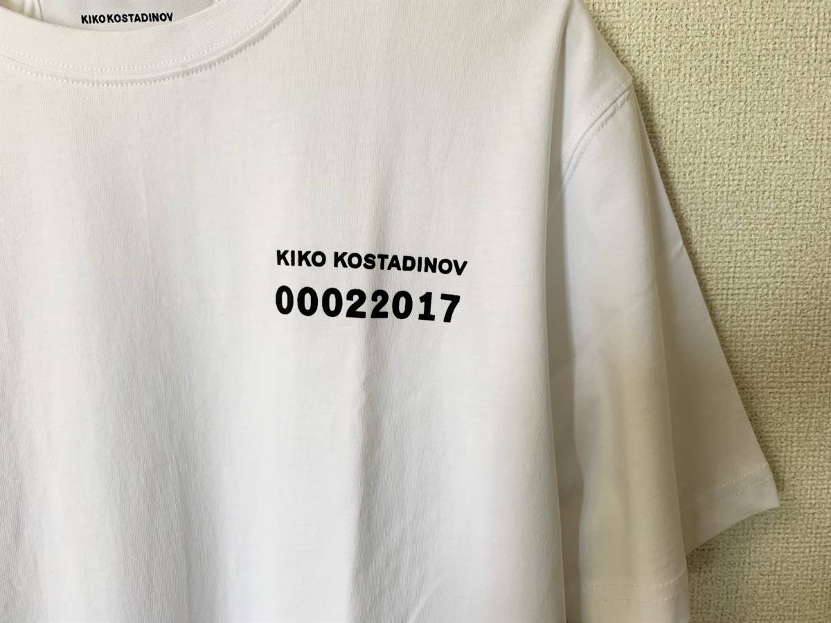 美品 キココスタディノフ Kiko Kostadinov Tシャツ ホワイト Lサイズ