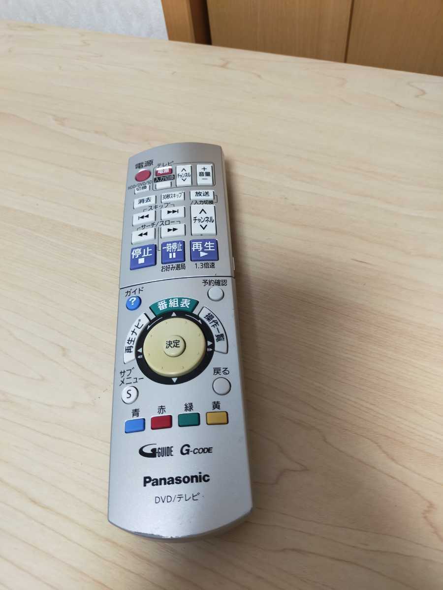 送料無料即決 Panasonicパナソニック DVDリモコン EUR7658Y20 電池フタ爪割れあり　動作確認済_画像4