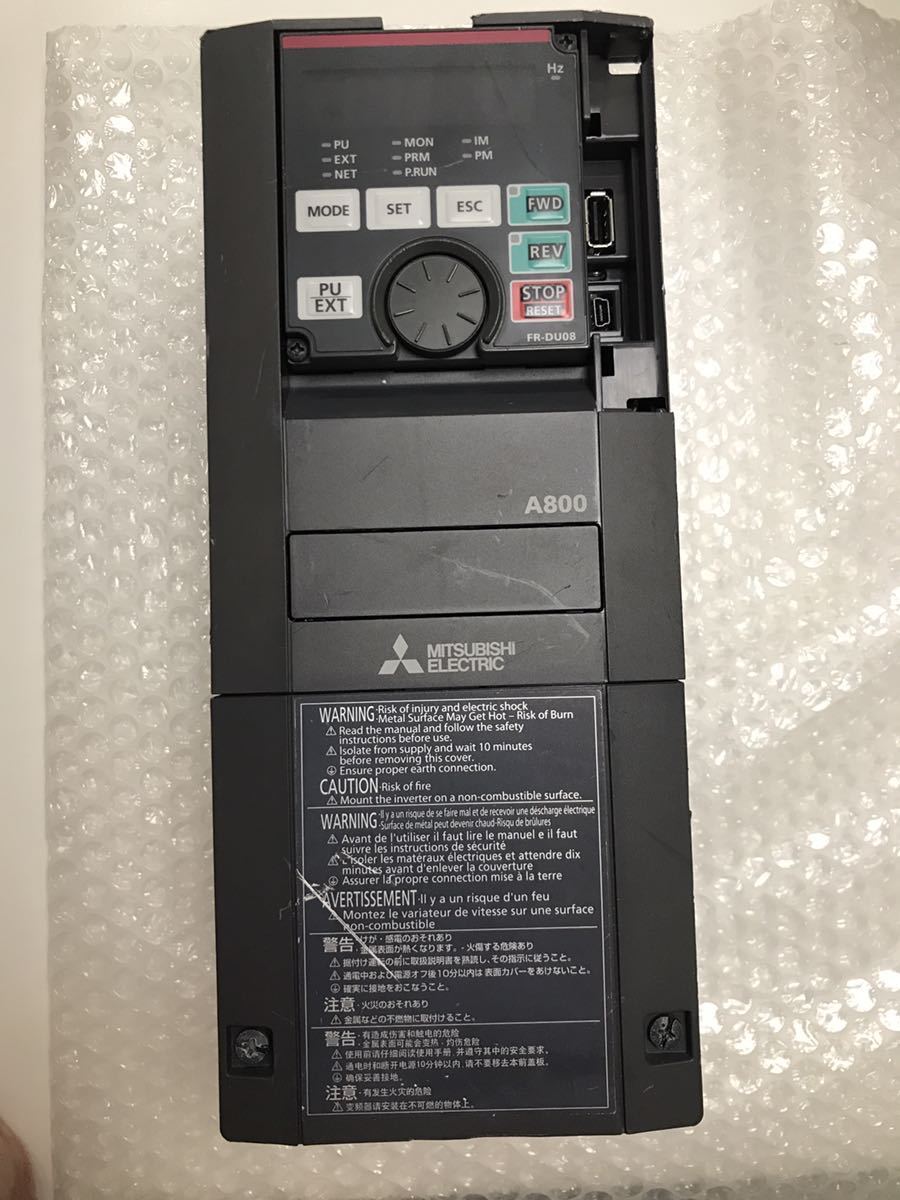 三菱電機 MITSUBISHI インバーター FR-A820-0.4K-1 動作保証 | une3.net