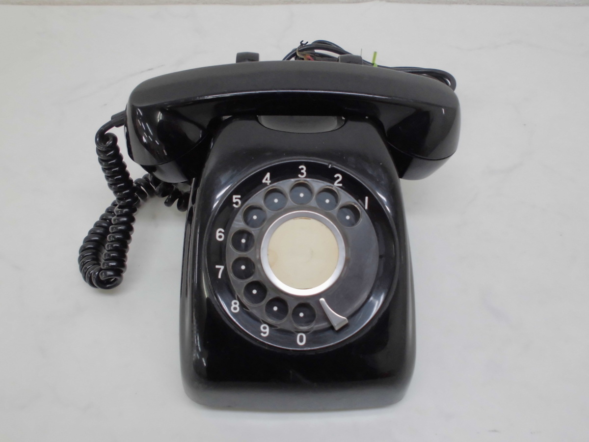 4649 # black telephone Japan electro- confidence telephone . company 600-A1 #