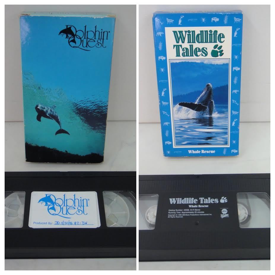 4852 # dolphin whale o LUKA VHS 10 pcs set +[Grand Bleu] Dolphin Orca Whale #