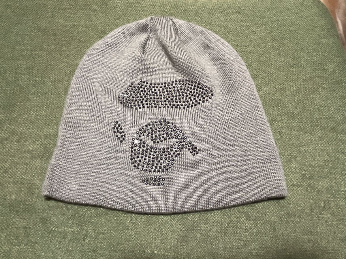 最大62%OFFクーポン BAPE ラインストーン ビーニー ニットキャップ