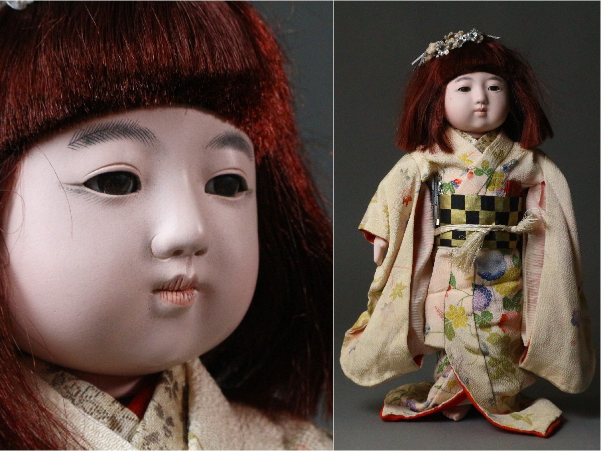 31 割引セール特価 市松人形 赤い髪の少女 抱き人形 生き人形 日本人形 着物人形 少女人形 日本人形 人形 キャラクタードール おもちゃ ゲーム Bussinfoods Com