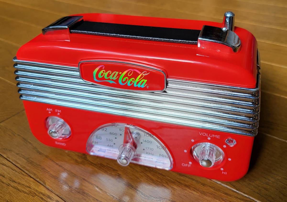 ヤフオク! - コカ・コーラ レトロスタイル AM/FMラジオ コカコーラ...
