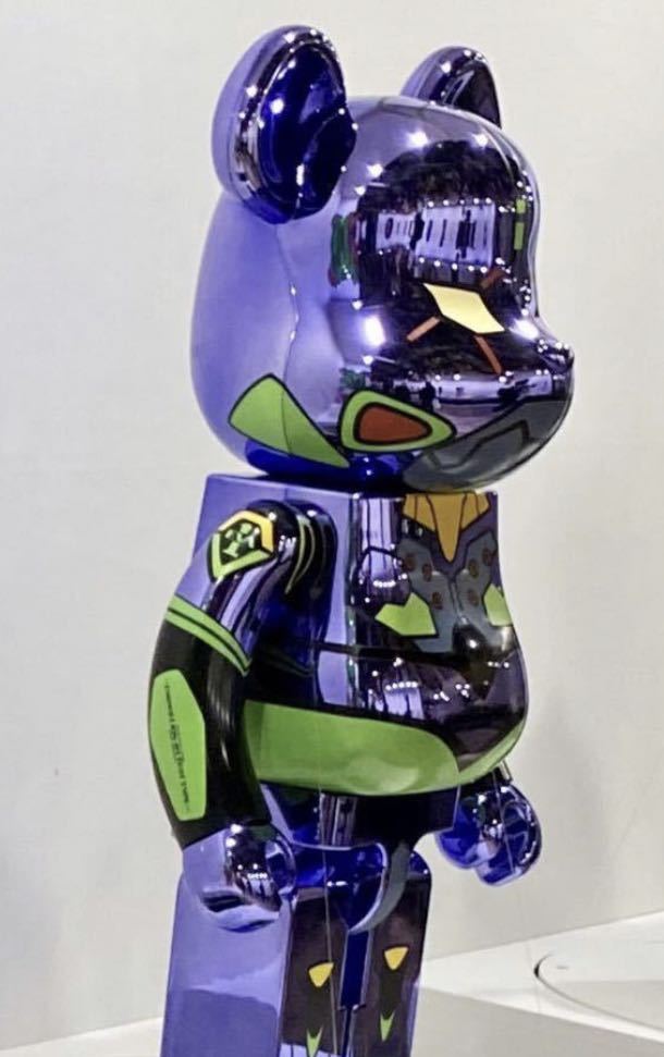 BE@RBRICK エヴァンゲリオン初号機 CHROME Ver.1000％ WORLD WIDE TOUR