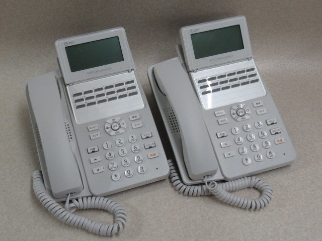高速配送 18ボタンIP電話機 αA1 A1-(18)IPTEL-(1)(W) NTT 保証有 9437♪ XJ2 Ω N1対応 キレイ・祝10000!取引突破!! 初期化OK 2台セット 16年製 NTT