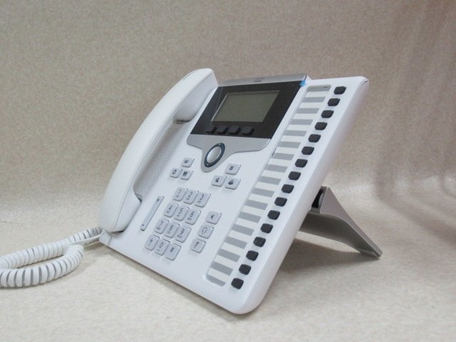 ・Ω YF 3314 ∞ 保証有 キレイめ シスコ Cisco IP Phone CP-7861-W-K9 IP電話機 アシ付き ・祝10000！取引突破！_画像8