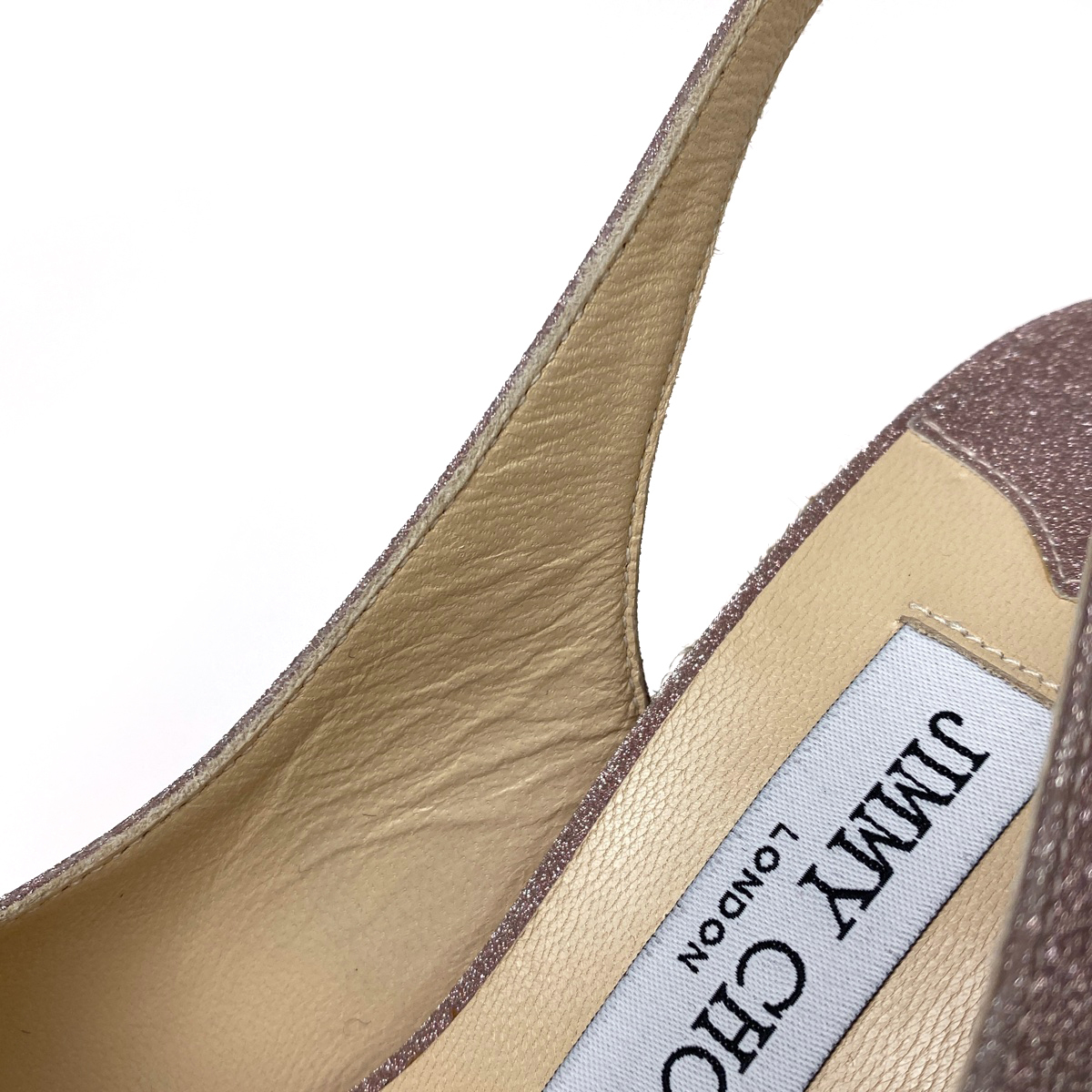 ジミーチュウ JIMMY CHOO ウェッジソール サンダル ラメ ストラップ