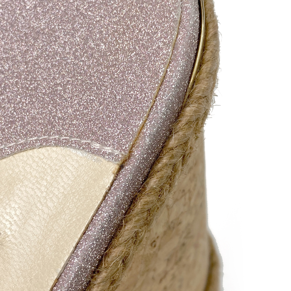 ジミーチュウ JIMMY CHOO ウェッジソール サンダル ラメ ストラップ